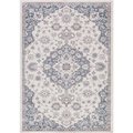 Concord Global Trading Concord Global 45547 7 ft. 10 in. x 10 ft. 6 in. Lara Center Medallion - Ivory; Blue 45547